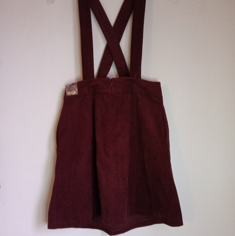Allegra K corduroy skirt overalls - Picture 8 of 9